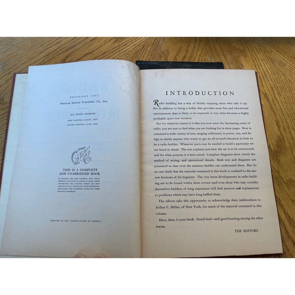 Radio for the Millions 1945 Popular Science Monthly Vintage Hardcover DIY Radio - Picture 6 of 11